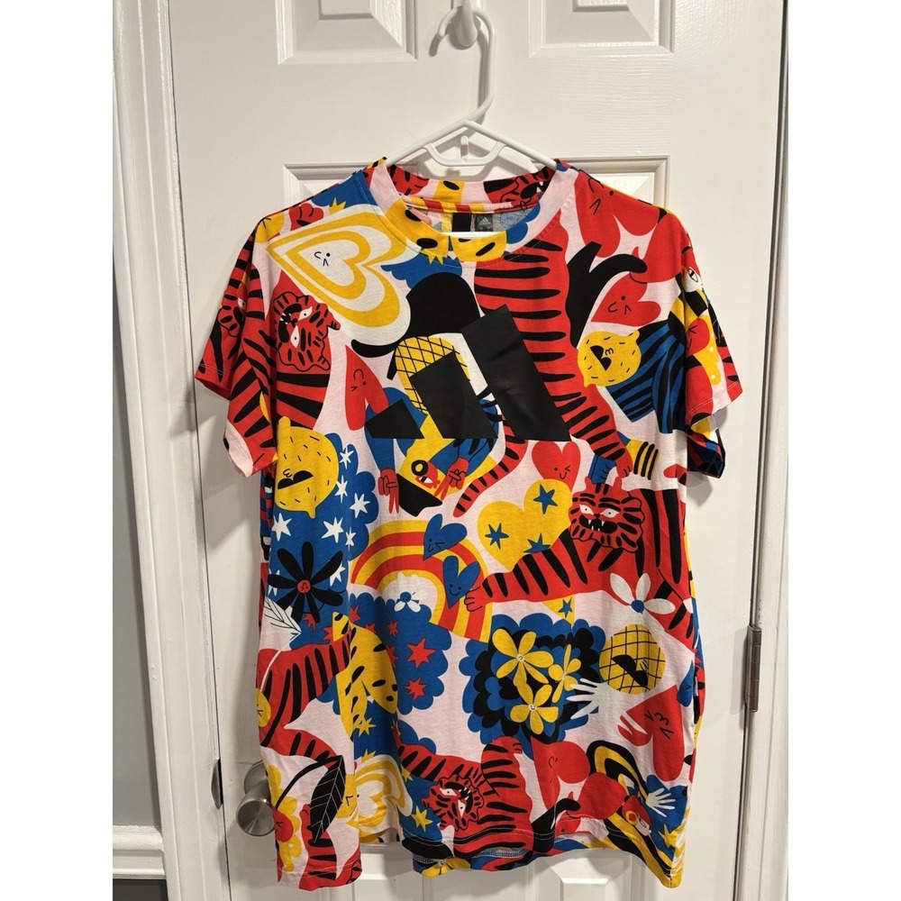 Adidas Sportswear Eagle Graphic T-Shirt Size Small Bright Design